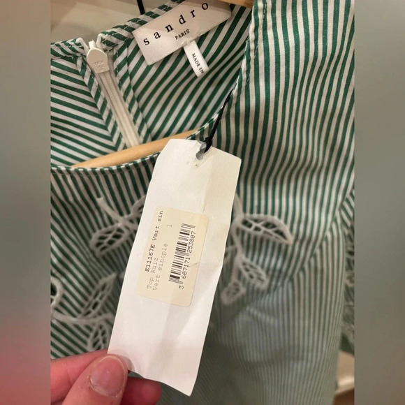 Sandro Ruiz Striped Top NWT - Picture 5 of 8